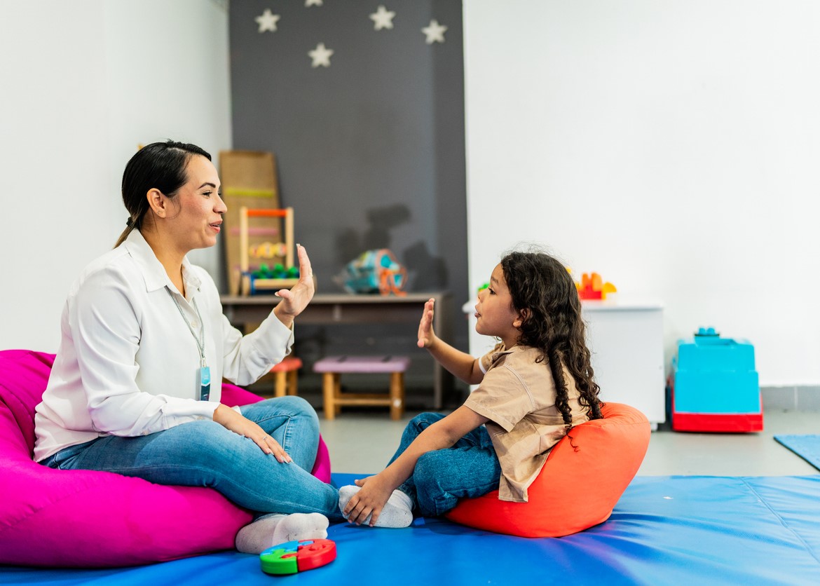 young girl in therapy.